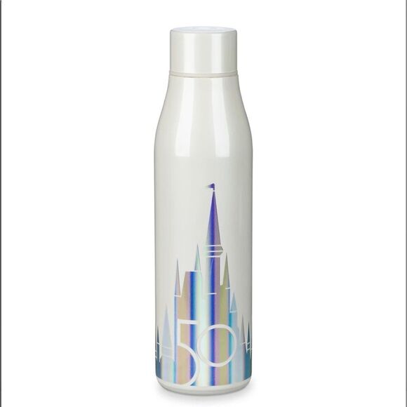 WDW 50th Anniversary Cinderella Castle Water Bottle - Picture 1 of 10